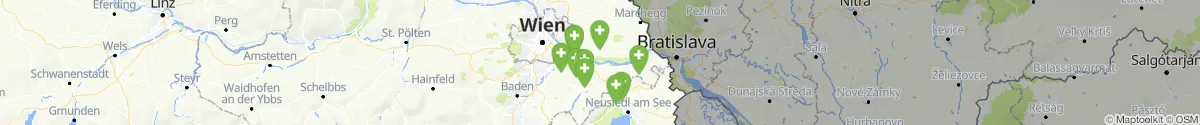 Kartenansicht für Apotheken-Notdienste in der Nähe von Orth an der Donau (Gänserndorf, Niederösterreich)